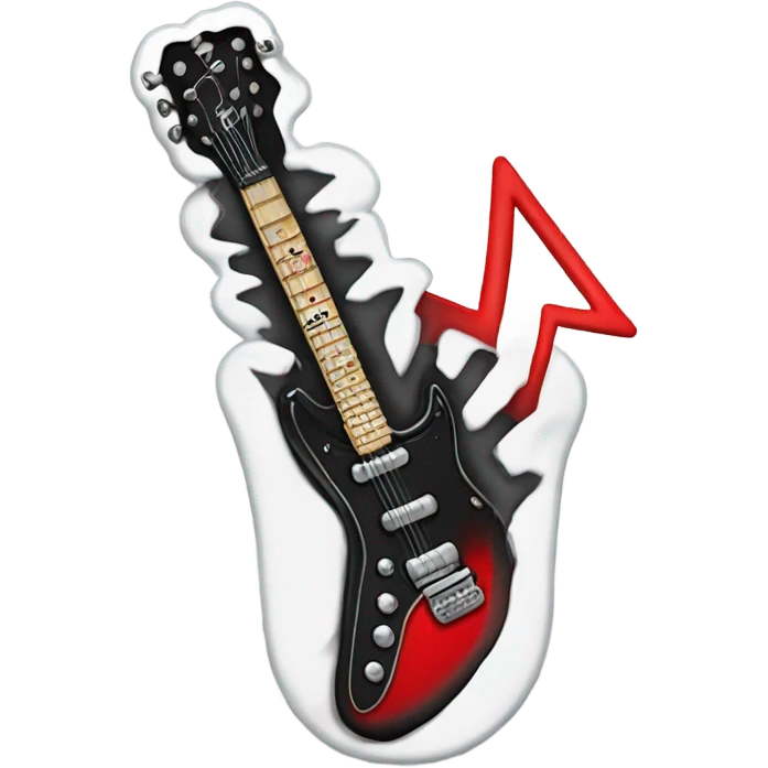 A glove that is rock and roll emoji