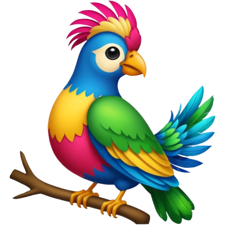 Make the norteño huelga bird into a emoji emoji