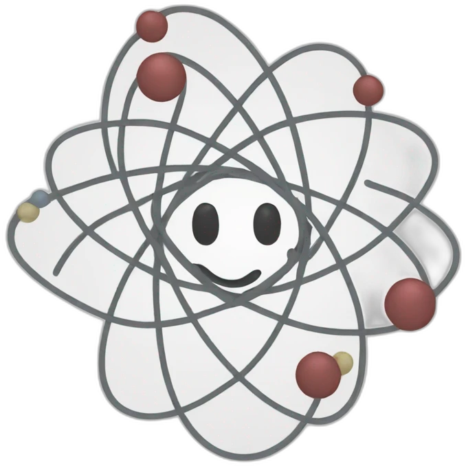 atom continuous line simple emoji
