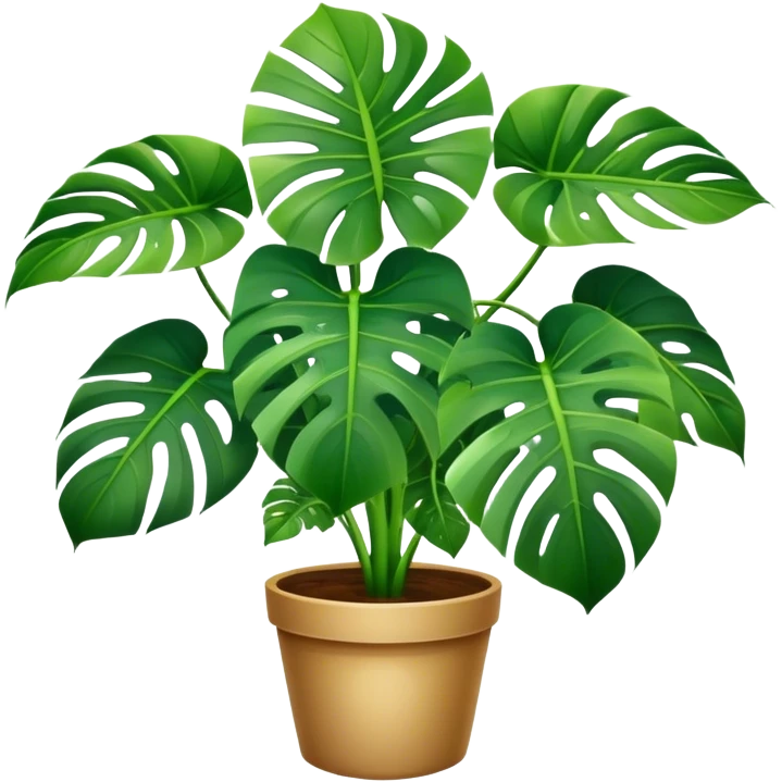Monstera plant emoji