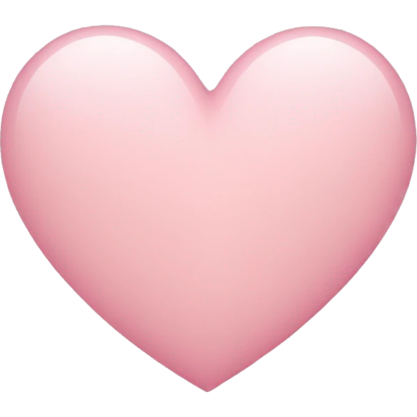 Light pink heart  emoji
