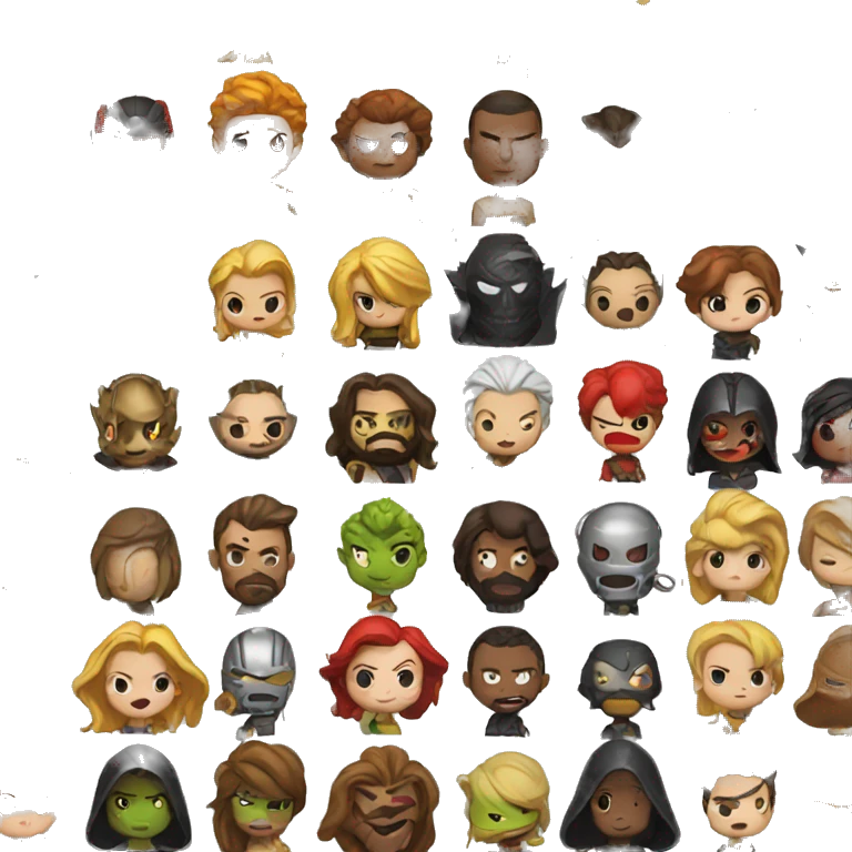 Heroes vs villains  emoji