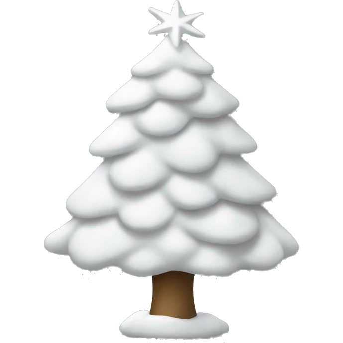 White Christmas tree emoji