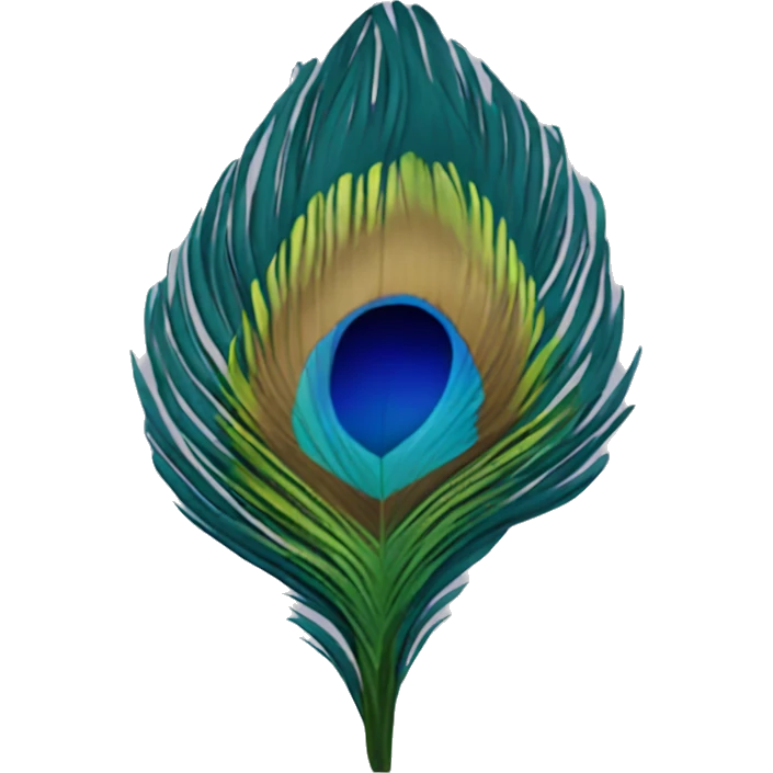 peacock feather emoji