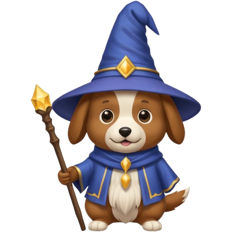 Dog wizard emoji
