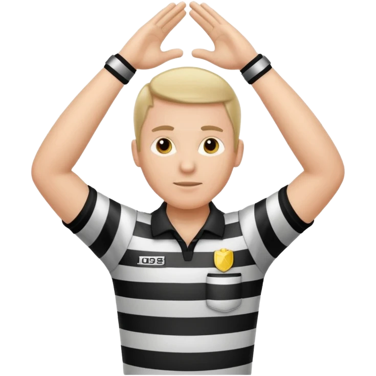 referee with crossed arms up emoji