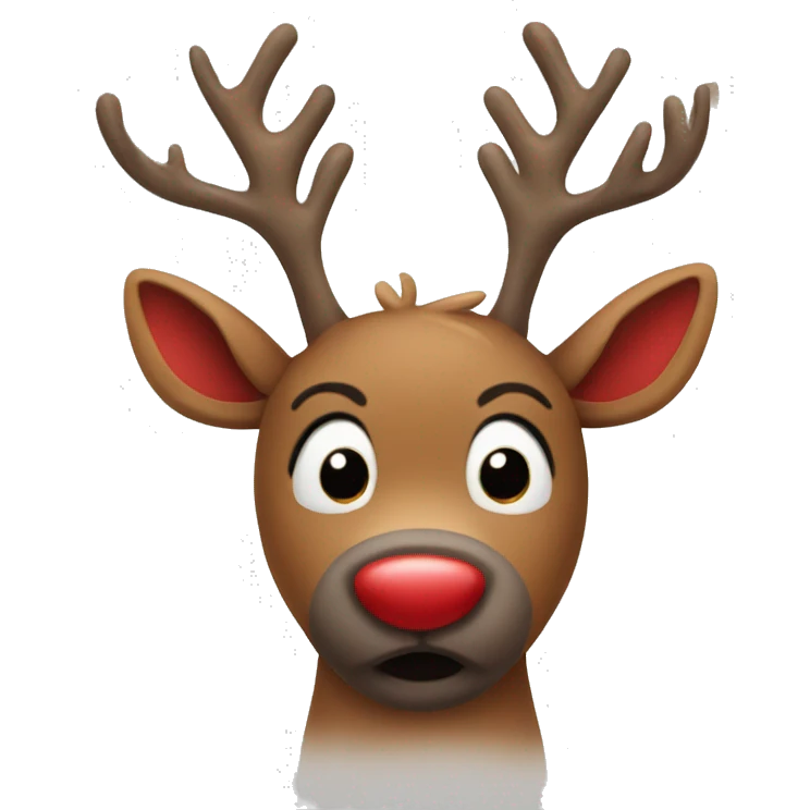 Red Nosed Reindeer emoji