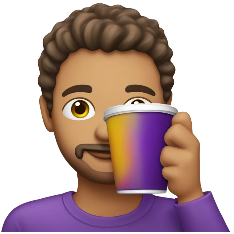 me sipping purple drink emoji