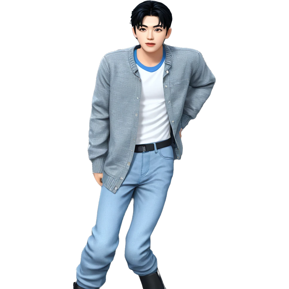 casual style black hair boy emoji