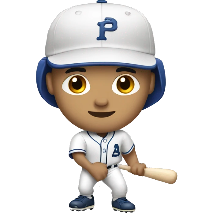 White guy playing baseball  emoji
