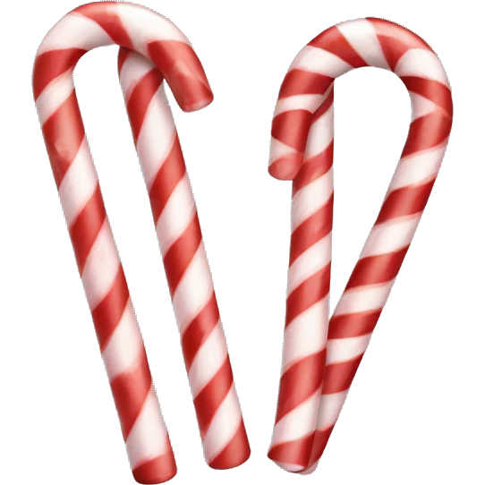 Candy canes emoji