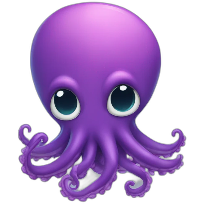 Cute kraken male in love emoji