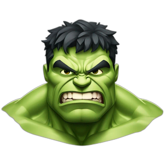 Hulk qui dit "je me defile pas moi" emoji