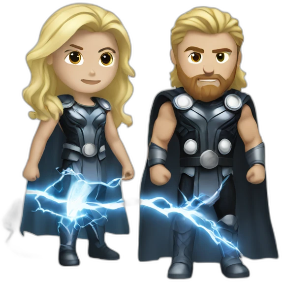 Thor with storm emoji