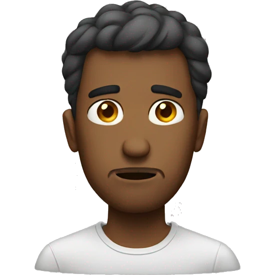 Disappointed guy emoji