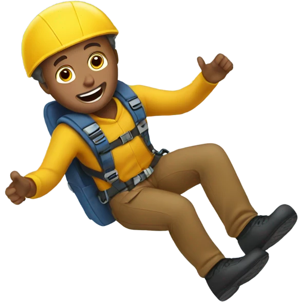 Man doing free fall  emoji