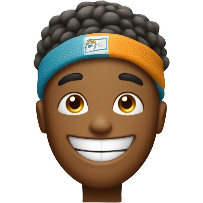 Basketball smile emoji  emoji