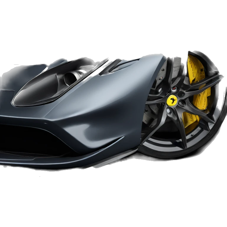 Black Ferrari 488 Pista emoji