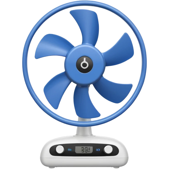 oscillating electric fan, simple emoji