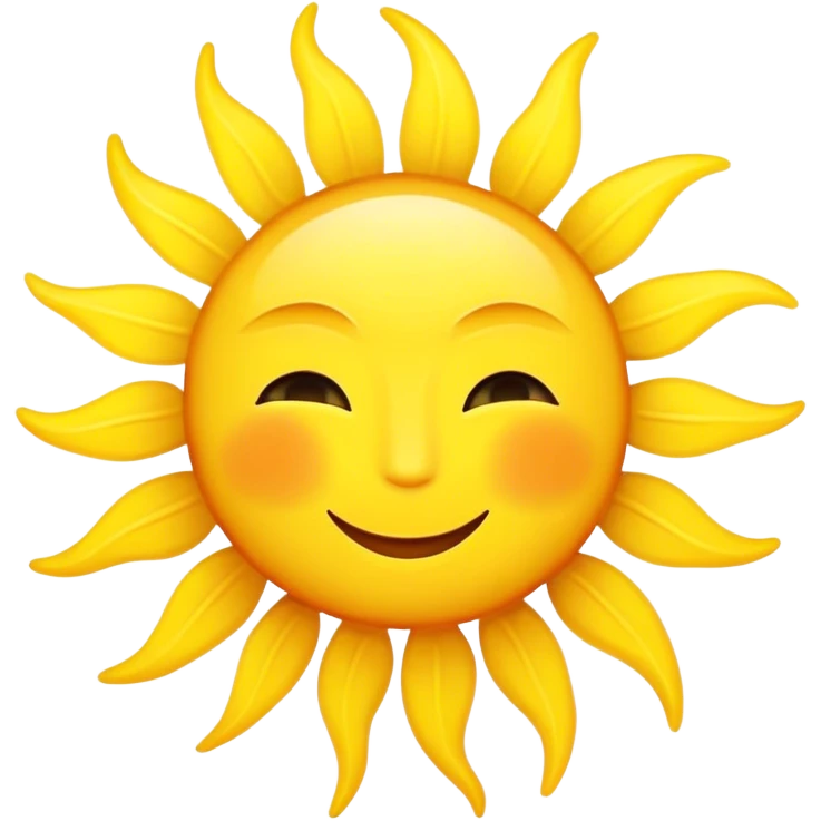 Sun with text Good Morning emoji