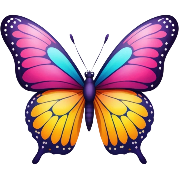 A butterfly cute sticker to hide my face on the photo emoji