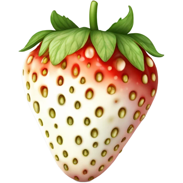 White strawberry  emoji