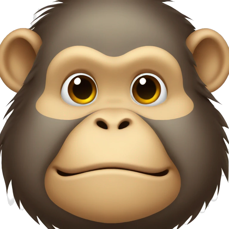 chubby monkey  with a belly emoji