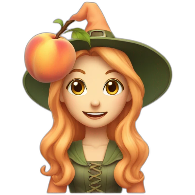 A Peach witch a smile emoji