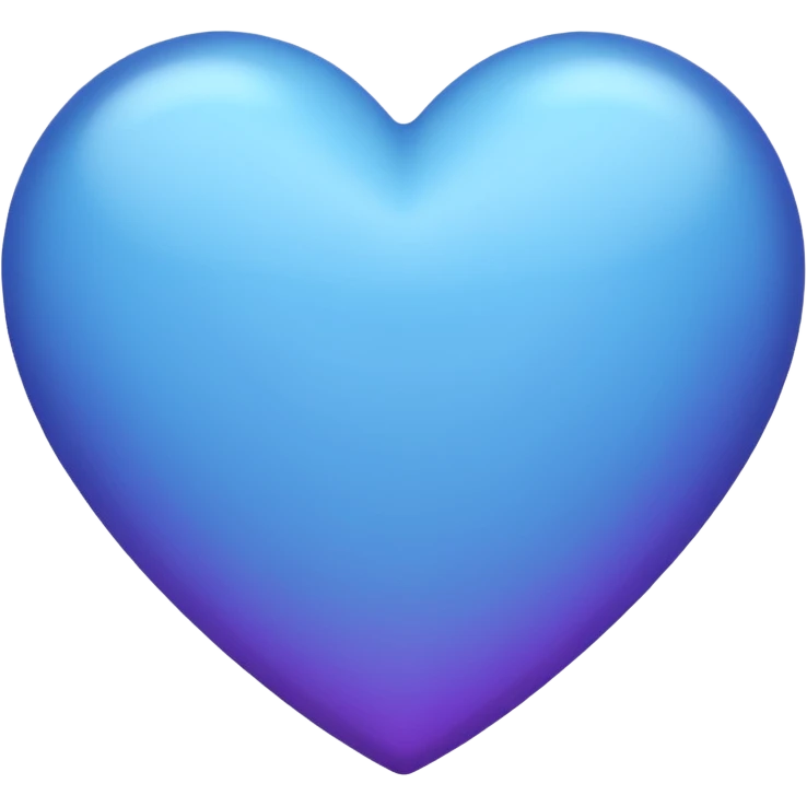 solid color purple-ish blue heart emoji