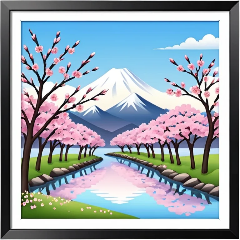 Cherry blossom scenery emoji