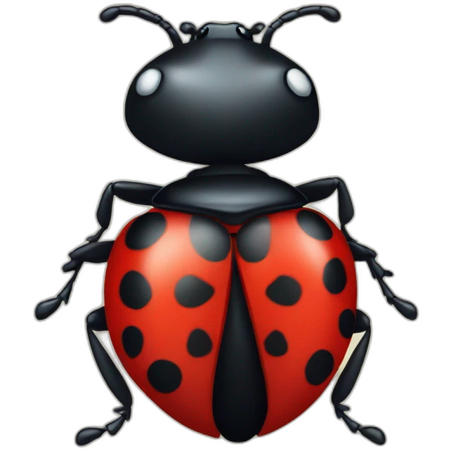 Lady-bug from cartoon emoji