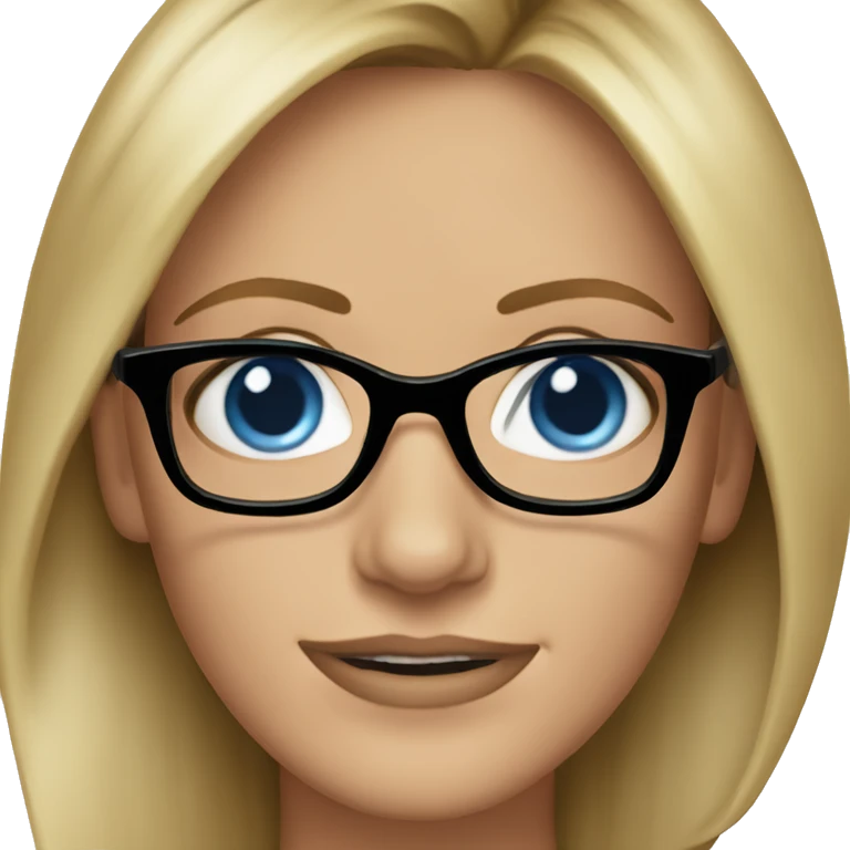 Julia Roberts blue eyes wearing black glasses  emoji