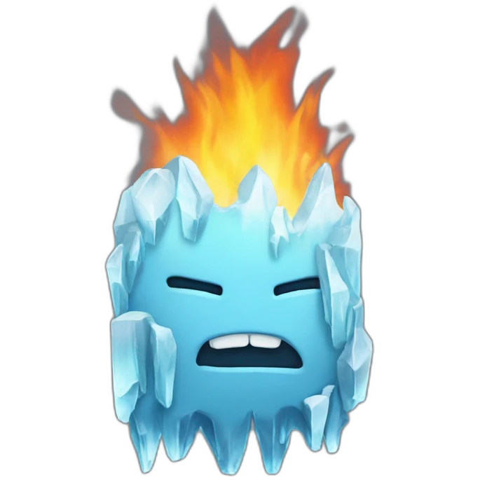 hielo y fuego emoji