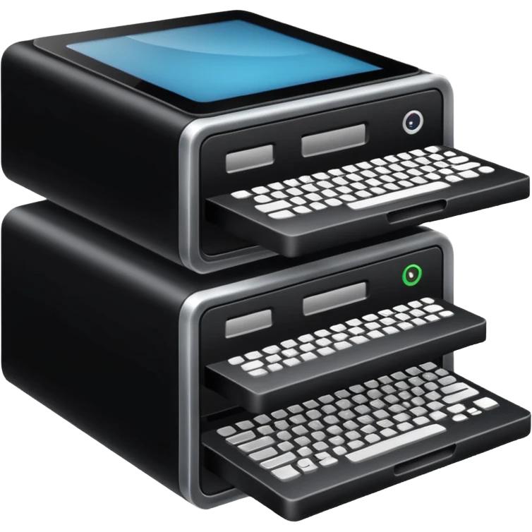 Serveur Informatique noir  emoji