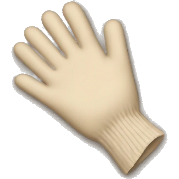 Beige handgloves emoji