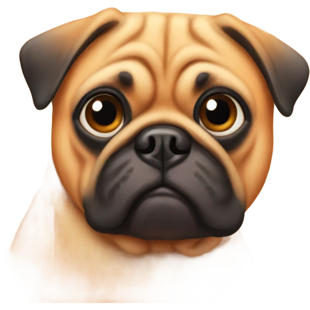 Orange pug emoji