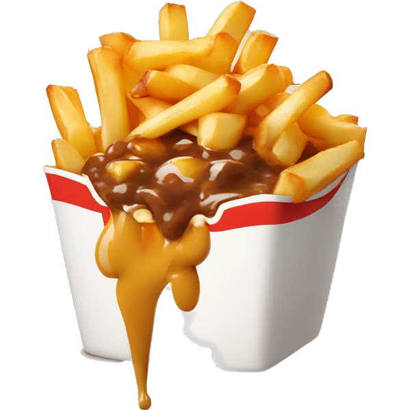 Poutine qui mange du poutine  emoji