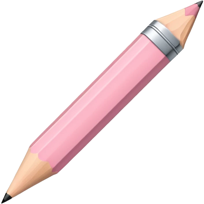 Light pink pencil  emoji