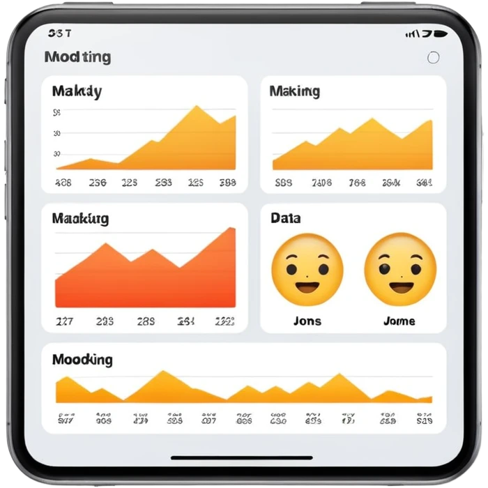 Mood tracking dashboard emoji