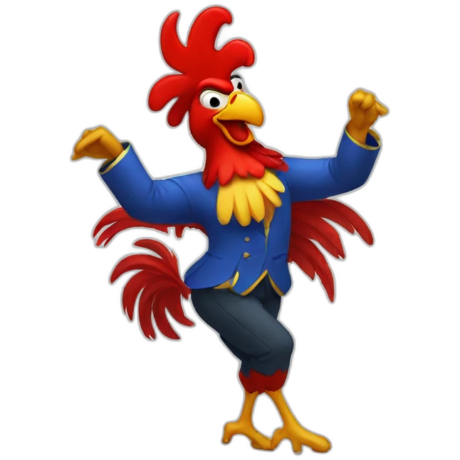 dancing-rooster emoji
