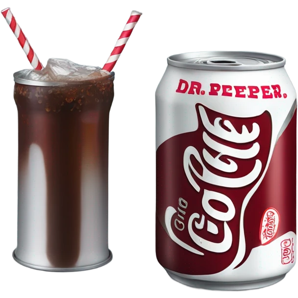 Dr. Pepper drinking a Coke emoji
