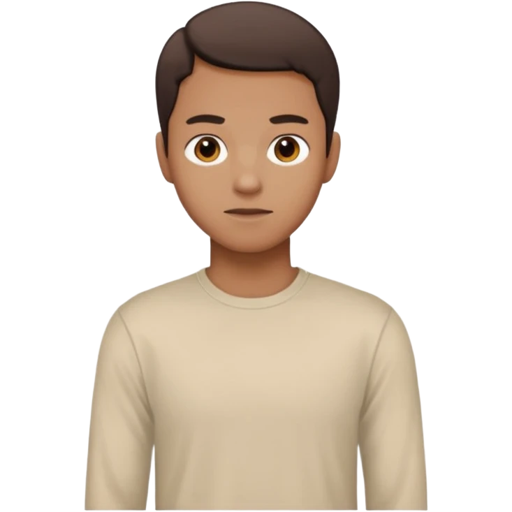 long-sleeve T-shirt without smile emoji