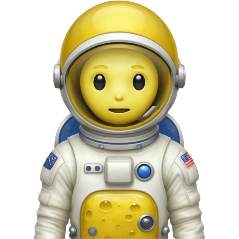 yellow slime alien white Astronaut emoji