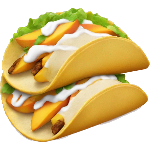 Peach tacos emoji