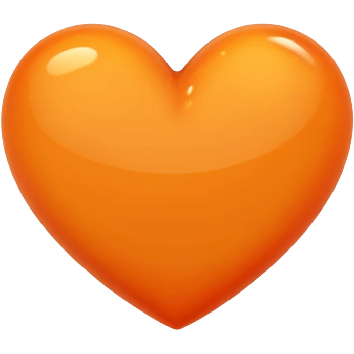 Orange heart emoji