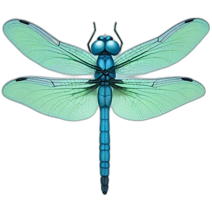Blue dragonfly emoji
