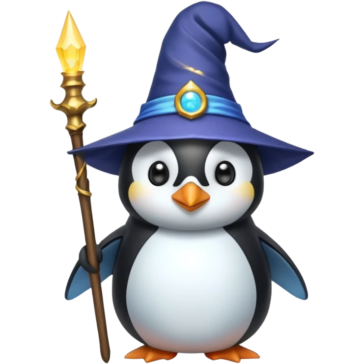Penguin Wizard emoji