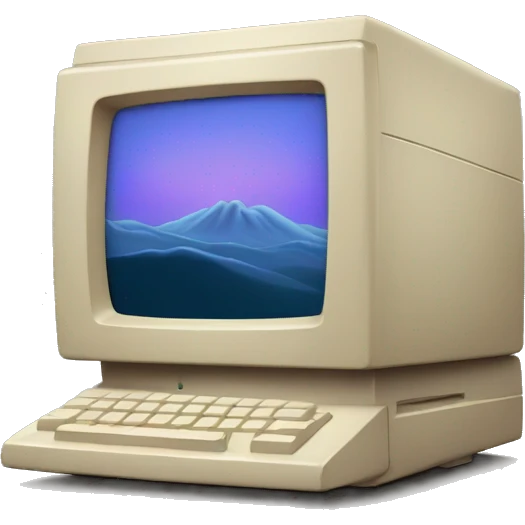 vintage macintosh emoji