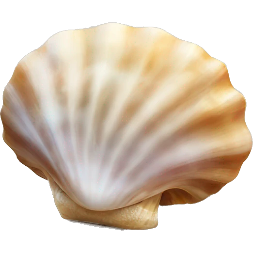 Sea shell on the beach  emoji