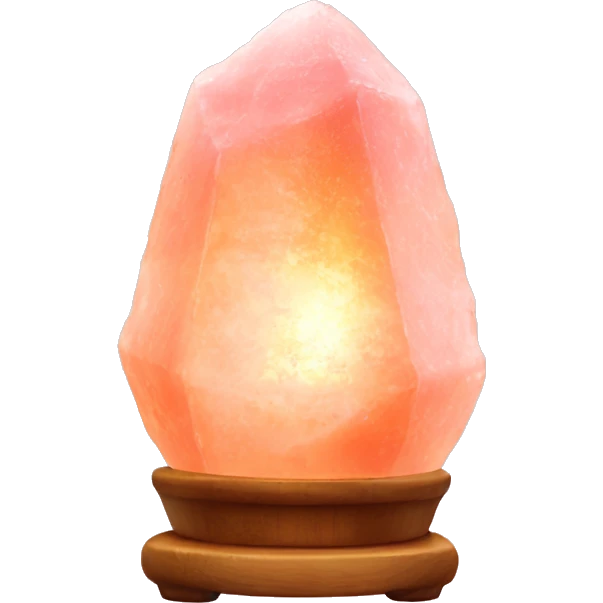 Pink Himalayan salt lamp less pink emoji